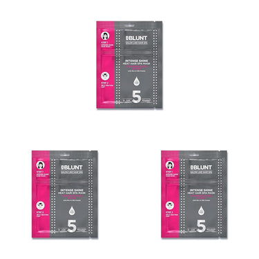 BBLUNT Intense Shine Heat Hair Spa Mask with Rice & Silk Protein for Salon-Like Hair Spa at Home - 70 g (Pack of 3)